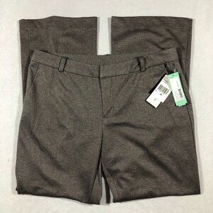 KUT Pant Womens 12P Petite Rose Bootcut Trouser Kut from Kloth Brown SB1030P NEW